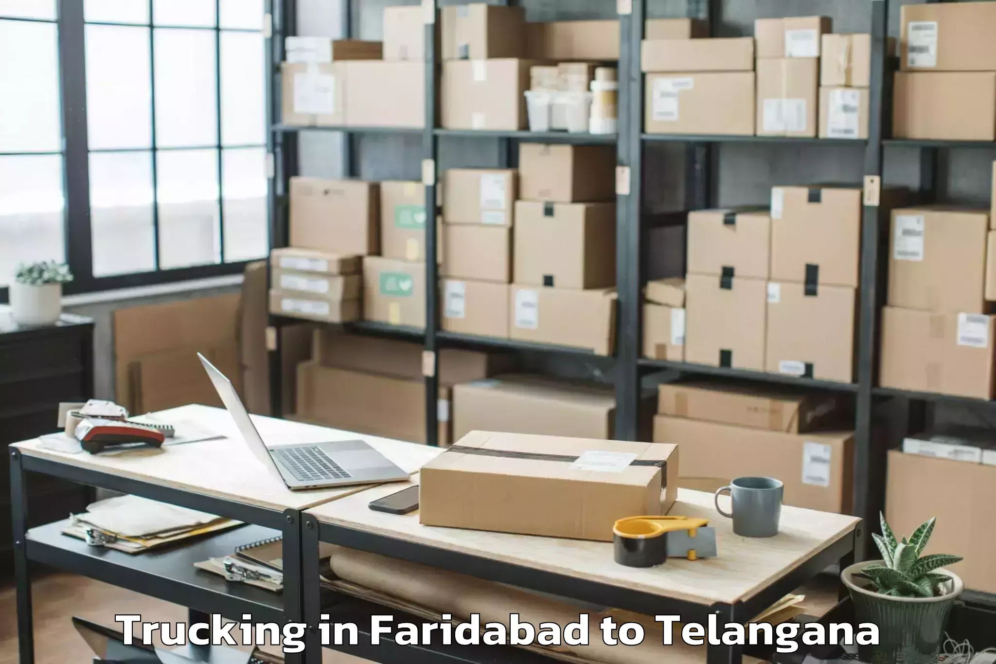 Leading Faridabad to Mangapet Trucking Provider